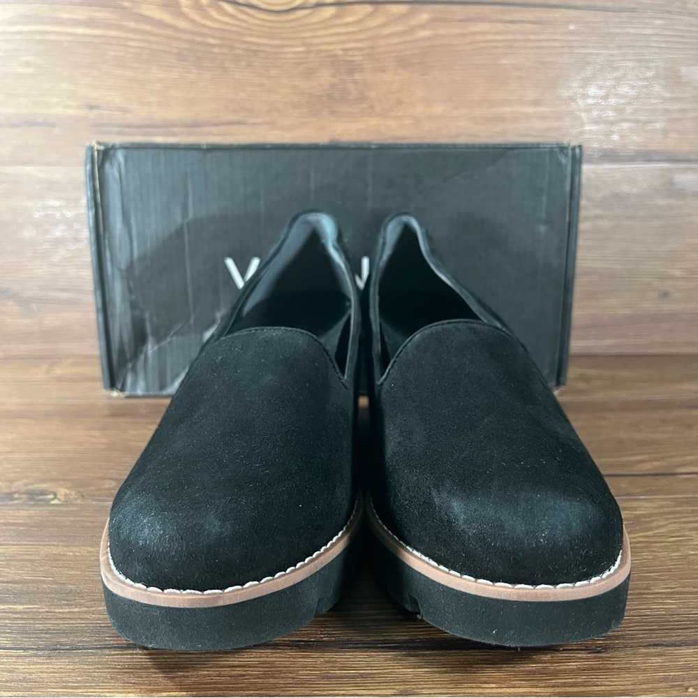 VIONIC ‘Willa’ Black Suede Wedge Loafers Women’s NEW Shoes Slip-On - Picture 6 of 10